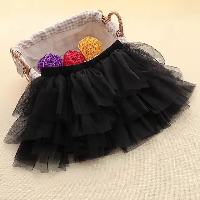 New Baby Girls Tutu Skirt Layer Fluffy Children Ballet Skirts For Party Dance Princess Girl Tulle Miniskirt