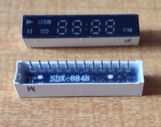 100 шт. красный 4bit USB SD FM Mark LED Дисплей