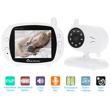 3." Беспроводные Baby Monitor радио няня Wi-Fi 2.4 ГГц С Двусторонней Intercome 8IR LED 3 Колыбельные Детские Камеры Видеонаблюдения камера Видео няня