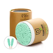 200 шт./упак. двойной головкой ватный тампон для макияжа ватные палочки наконечник для медицинский носовой Чистка ушей здравоохранения инструменты для макияжа