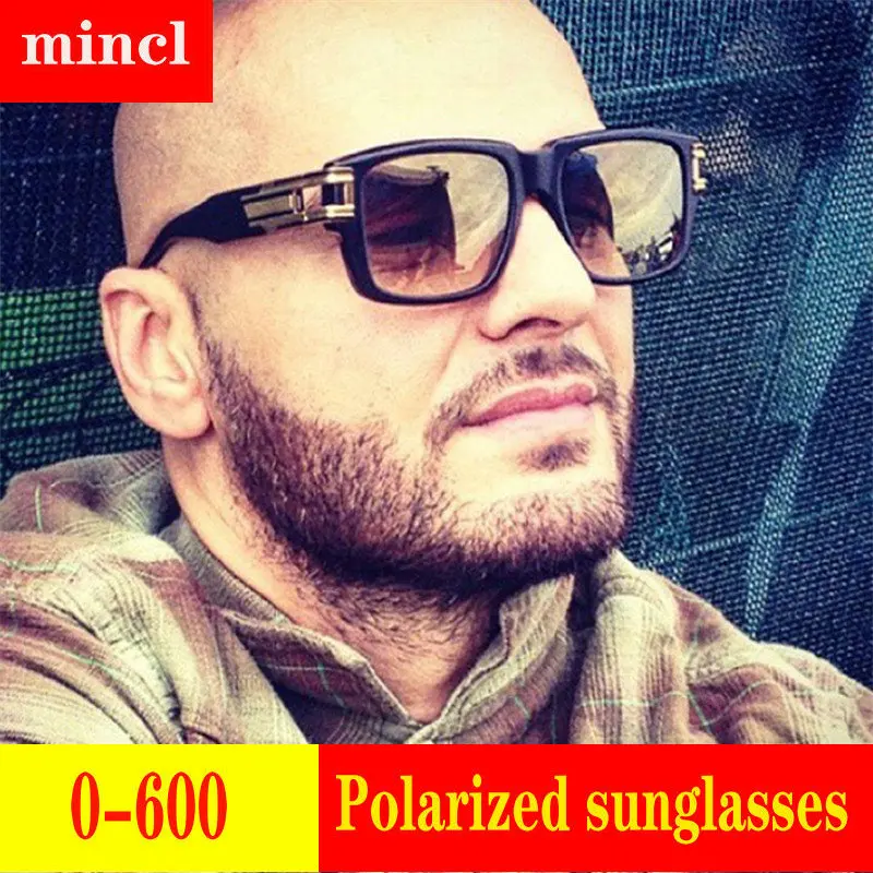 

2019 prescription Myopia Polarized Sunglasses Men Women 0 to -600 Minus Degree Optical Double beam polarized Sun GlassesFML