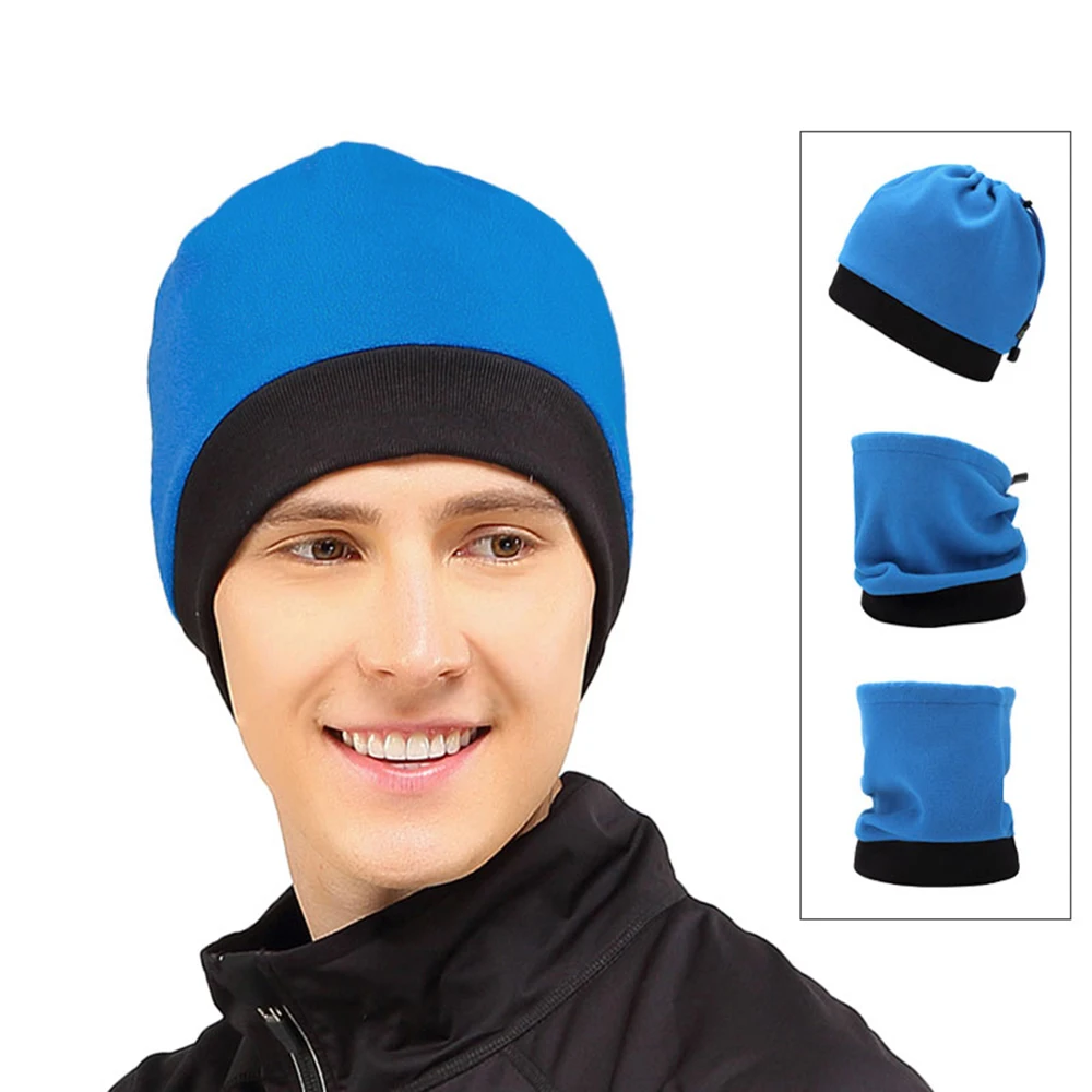 Outdoor Sports Windproof Winter Fleece Neck Gaiter Warmer Scarf Beanie