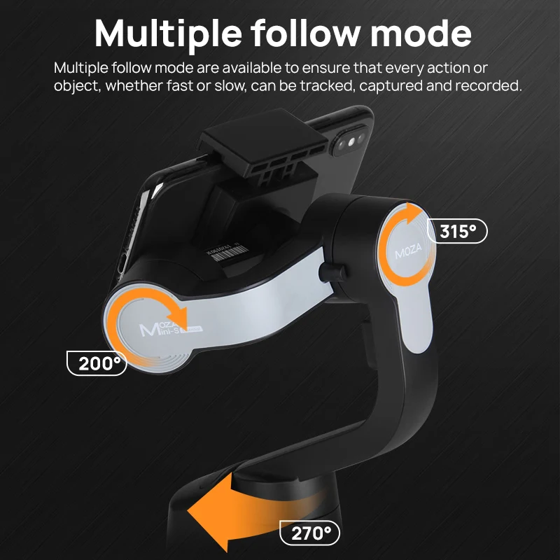 В наличии MOZA MINI S 3 осевой Складной Карманный Ручной Стабилизатор Gimbal для iPhone X samsung