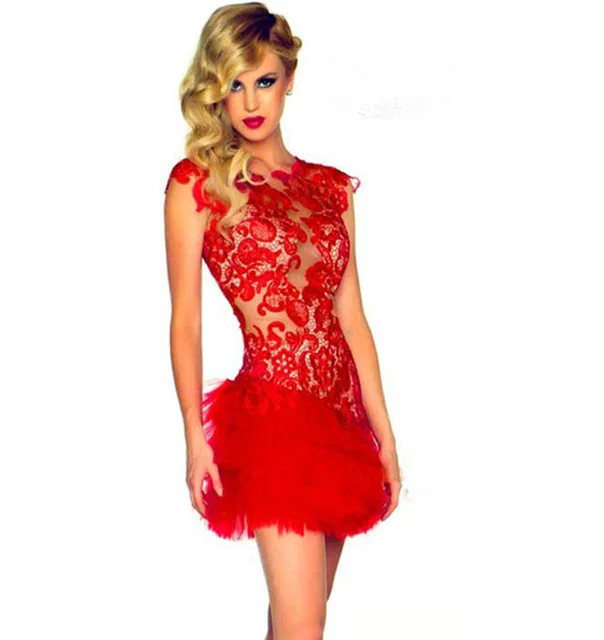 lace and feather dress