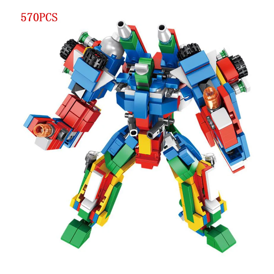 

Creative Mathematics Assembling building Blocks 12in1 Transformation Number Robot bricks Educational toys for children gifts