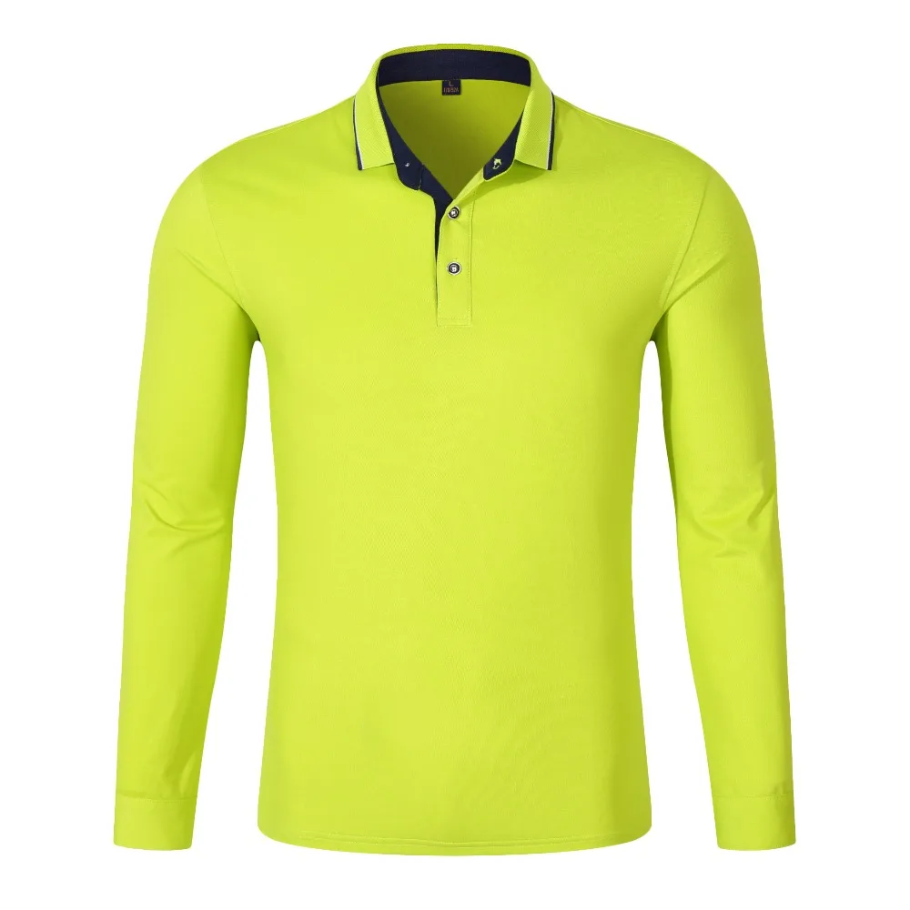 

Good Quality New 2018 Spring Brand Autumn Men Polo Shirt Long Sleeve Solid 94% Cotton Plus Size XS-3XL