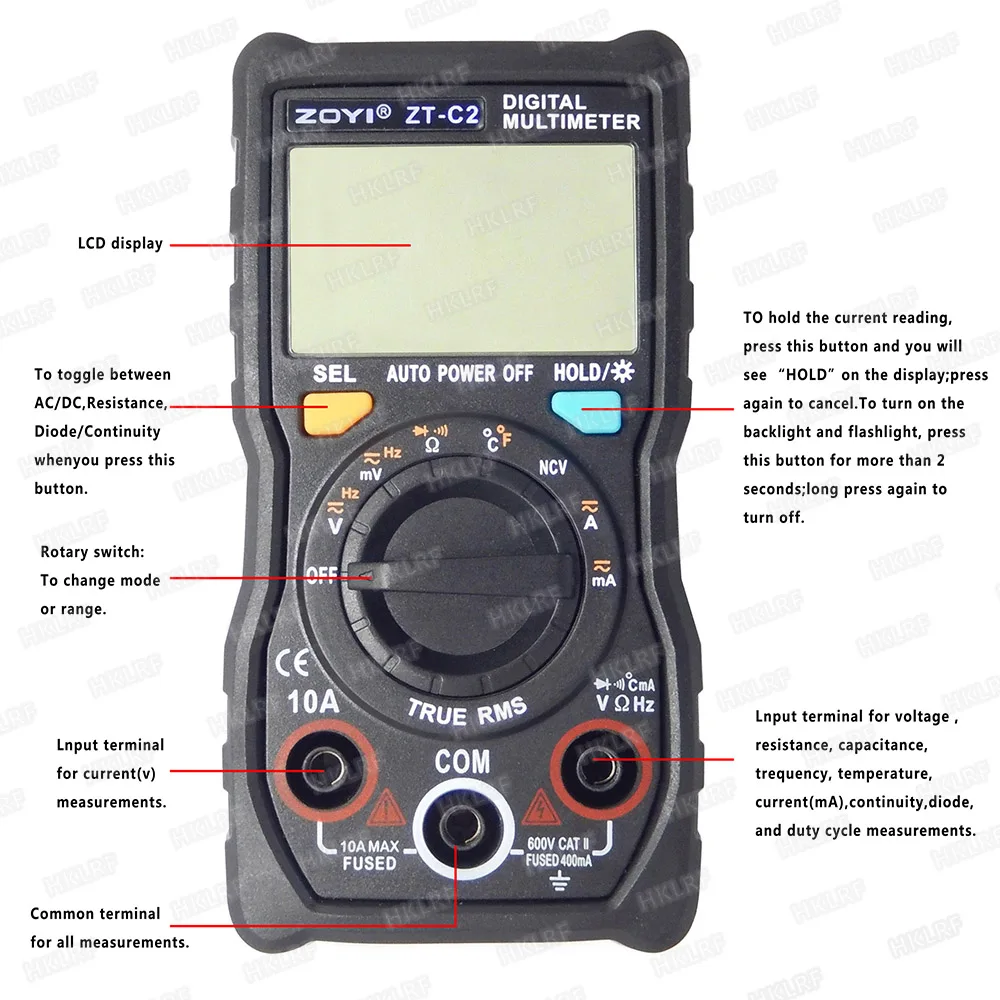 ZOTEK ZT-C2 C1 Digital Multimeter (3)