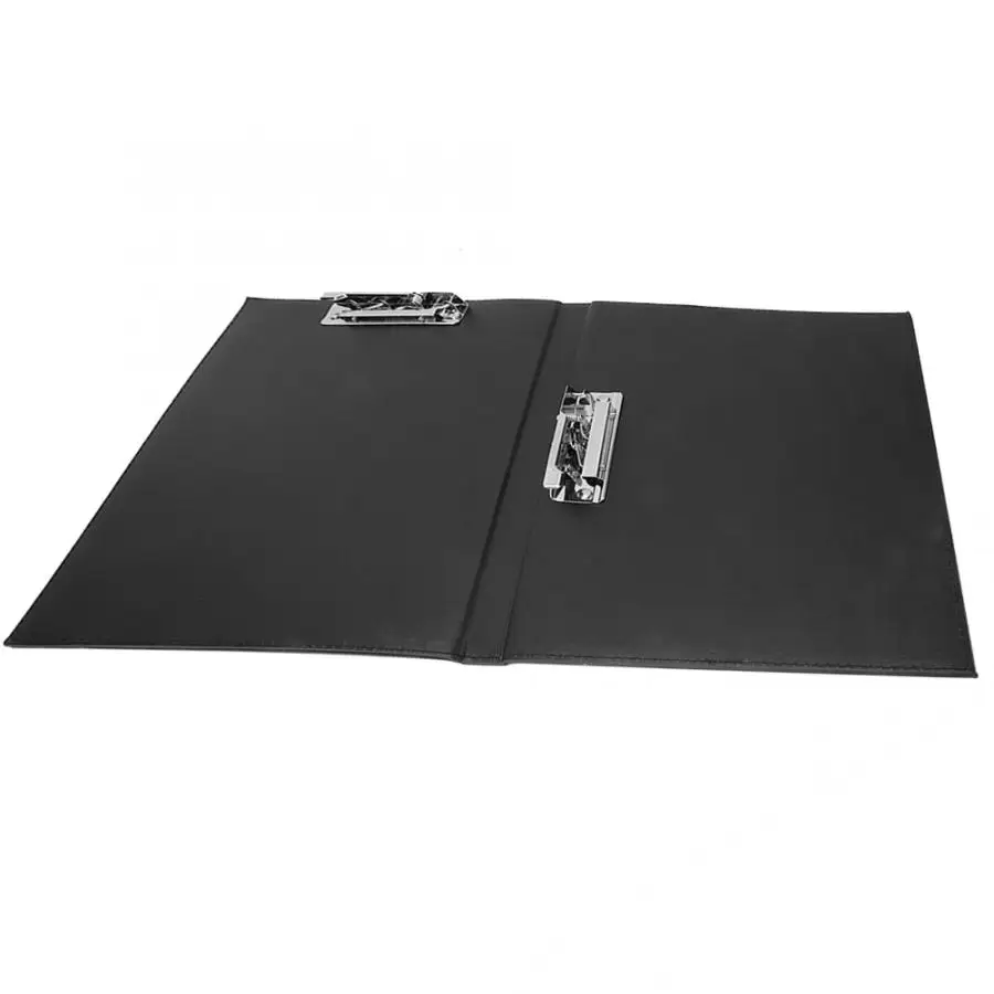 Черный PU кожаный A4 свободный лист Конференц-зажим для файлов папка для офиса дома конференции бизнес-поставки A4
