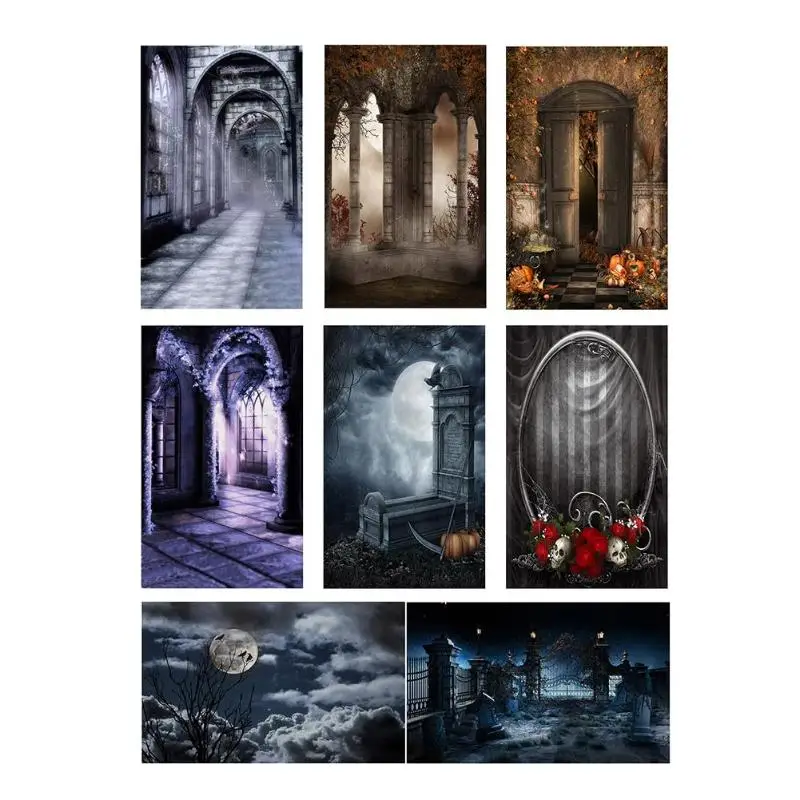 

vanpower Photography Halloween Screen Photo Studio Background Backdrops for Video Photo Prop Cloth Backdrop 1.5x0.9m Thin Vinyl