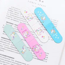 1 шт. Волшебный Единорог Металл закрепить зажим для бумаги книги пометка страницы канцелярские принадлежности для студентов Kawaii розовый синий металлические закладки