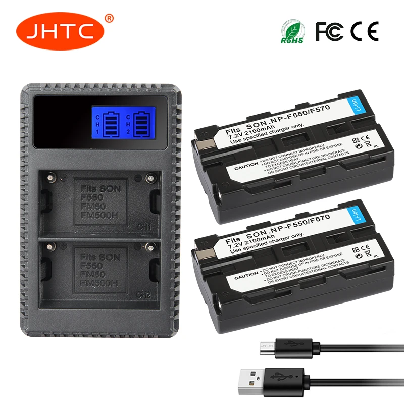 

NP-F550 Battery &LCD USB Charger for Sony NP F970 F750 F770 F960 F550 F530 F330 F570 CCD-SC55 TR516 TR716 TR818 TR917