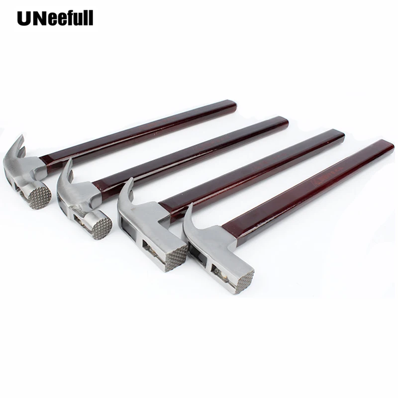 

UNeefull Multi-function Homehold Hammer round head, square head magnetic claw hammer,Mini Nail Hammer With Wood Handle Hand Tool