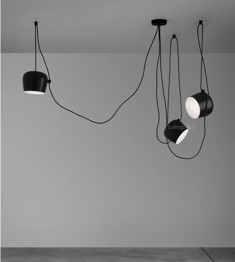 Modern Nordic DIY Aluminum LOFT Drum Pendant Lights Creative Personality Restaurant Cafe Fashion Bongos Suspension Lamp