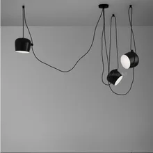 Lámpara colgante moderna de aluminio de estilo nórdico DIY para restaurante o cafetería