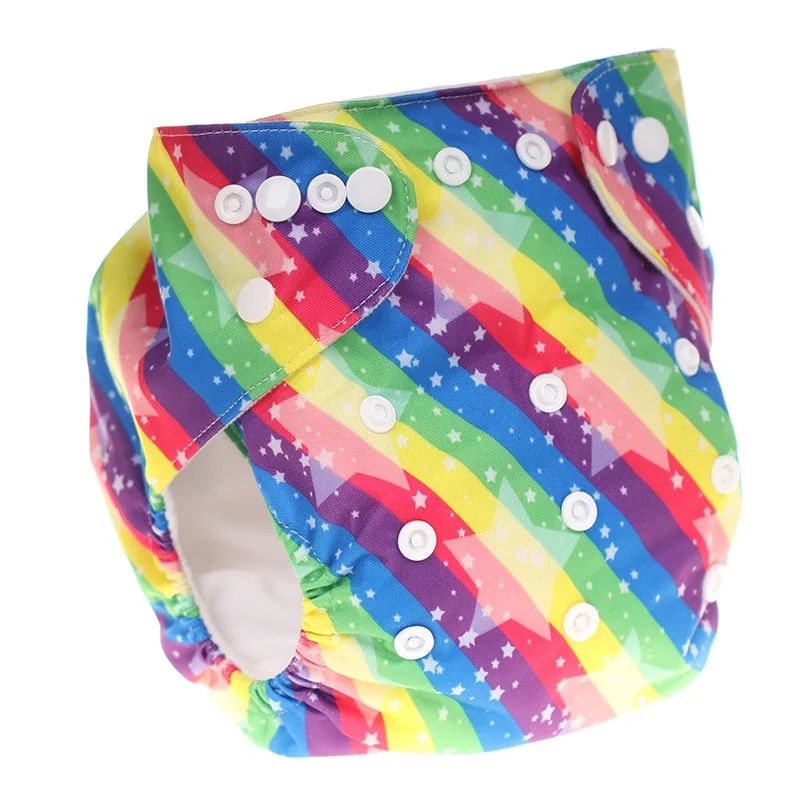 [CHOOEC] один размер детские моющиеся многоразовые тканевые карманные подгузники двубортные цифровые интегрированные брюки с цветочным узором - Цвет: CH-K02-03