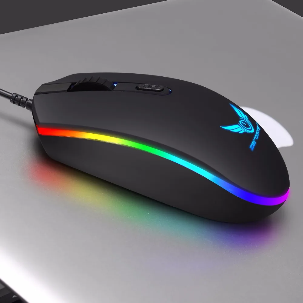 USB Проводная мышь оптическая игровая мышь RGB светодиодный подсветка игровая мышь для ПК ноутбука Human Boody