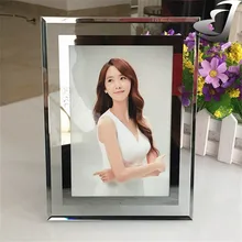 Высококачественная Толстая Стеклянная фоторамка элегантная креативная простая фоторамка украшение дома Анти-взрыв