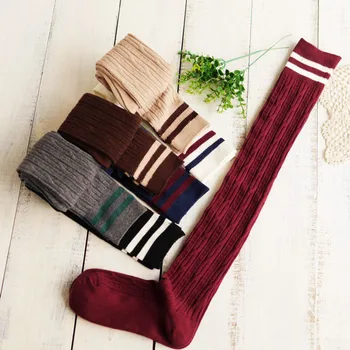 

Free Shipping over-the-knee thickening half leg long Cotton 100% piles of woman stockings