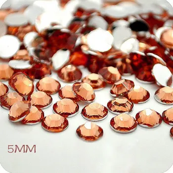 

Wholesale champagne 5mm 10000pcs/bag DIY Mobile Phone Nail Art Stick Circular FlatBack Imitated Resin Drill 00405013