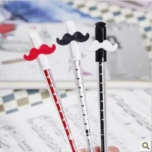 Корейские канцелярские маленькие креативные прозрачные усы нейтральная ручка Kawaii материал Escolar гелевая ручка Kawaii Lapices Muji