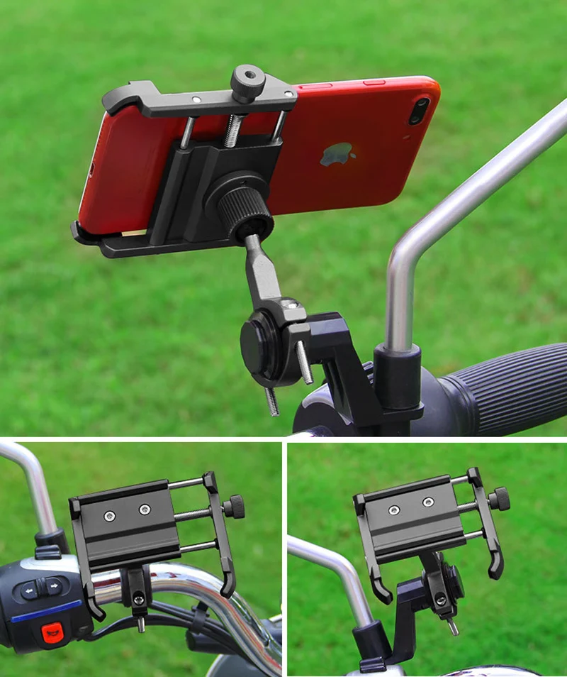 ARVIN Алюминиевый держатель для телефона для мотоцикла, велосипеда, вращение на 360 градусов, для iPhone 8 X, универсальный велосипедный держатель для мобильного телефона, gps, подставка на руль