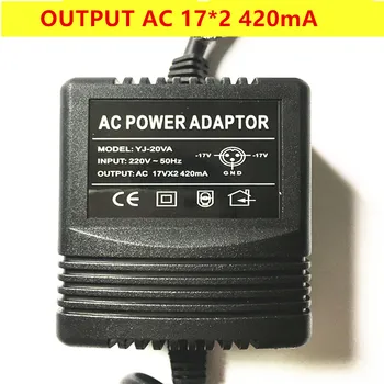 

Mixer power adapter AC Output 17V*2 420mA 18V canbe used 3 pin plug output free shipping