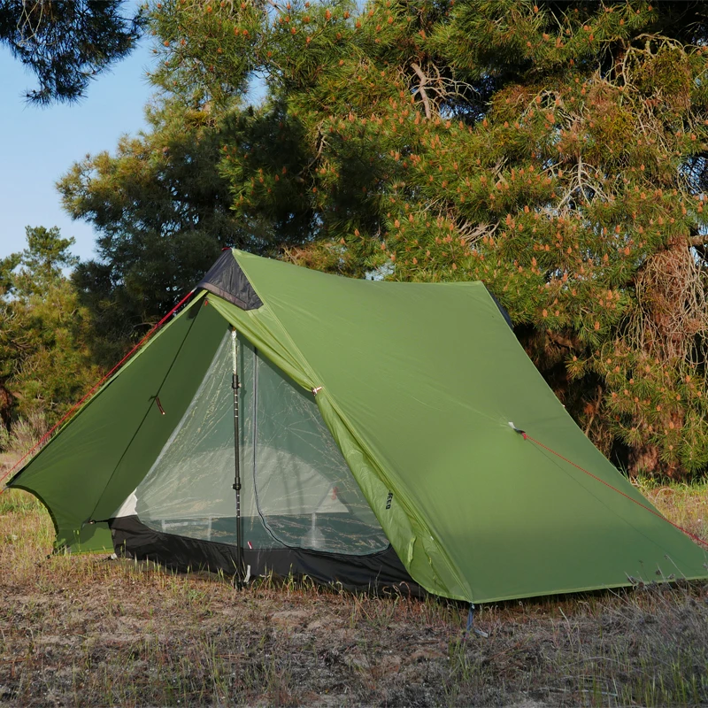 2018 LanShan 2 FLAME S CREED 2 Person Oudoor Ultralight Camping Tent 3 Season Professional 15D