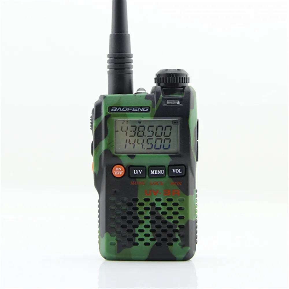 BaoFeng UV-3R Walkie Talkie портативный UHF VHF УФ 3R CB радио рация с фонарем мини FM трансивер Любительское радио