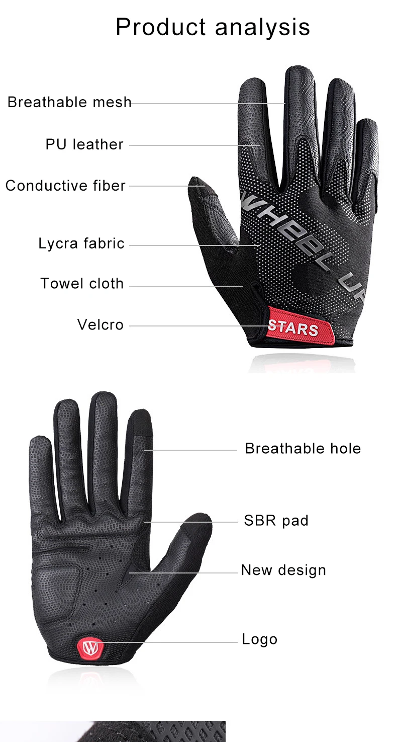 Велосипедные перчатки на полный палец, с сенсорным экраном, гелевые, велосипедные, Осенние, спортивные, противоударные, MTB, дорожные, дышащие, велосипедные перчатки для мужчин