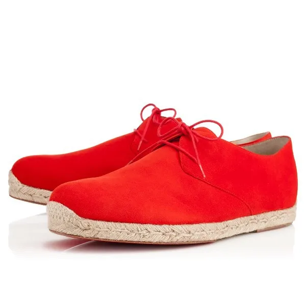 Red Bottom Men Shoes salvador flat Corazon Suede Mens Espadrilles | Обувь