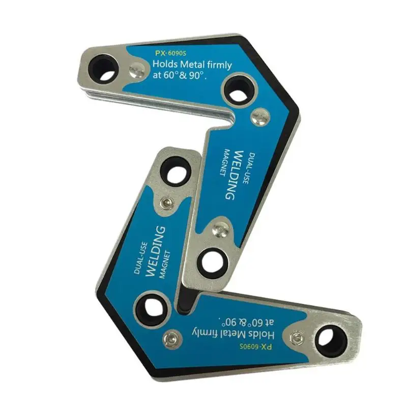

2pcs Double Head Steel Welding Positioner Fixer Magnetic Position Welding Device for Heavy Welding Fixed