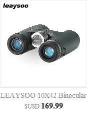 LEAYSOO 8x42 10X42 Профессиональный светильник с низким уровнем ночного видения Водонепроницаемый бинокль для кемпинга охотничий телескоп Призма бинокль