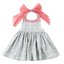 Dazzel/Розничная ; коллекция года; детское непромокаемое платье-фартук; милое платье принцессы для девочек; От 2 до 4 лет