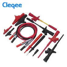 Cleqee P1600D 12-в-1 Банан штекер Электронного Специальности Тестовых проводов комплект Автомобильной Тест Зонда Комплект Универсальный Мультиметр зонда