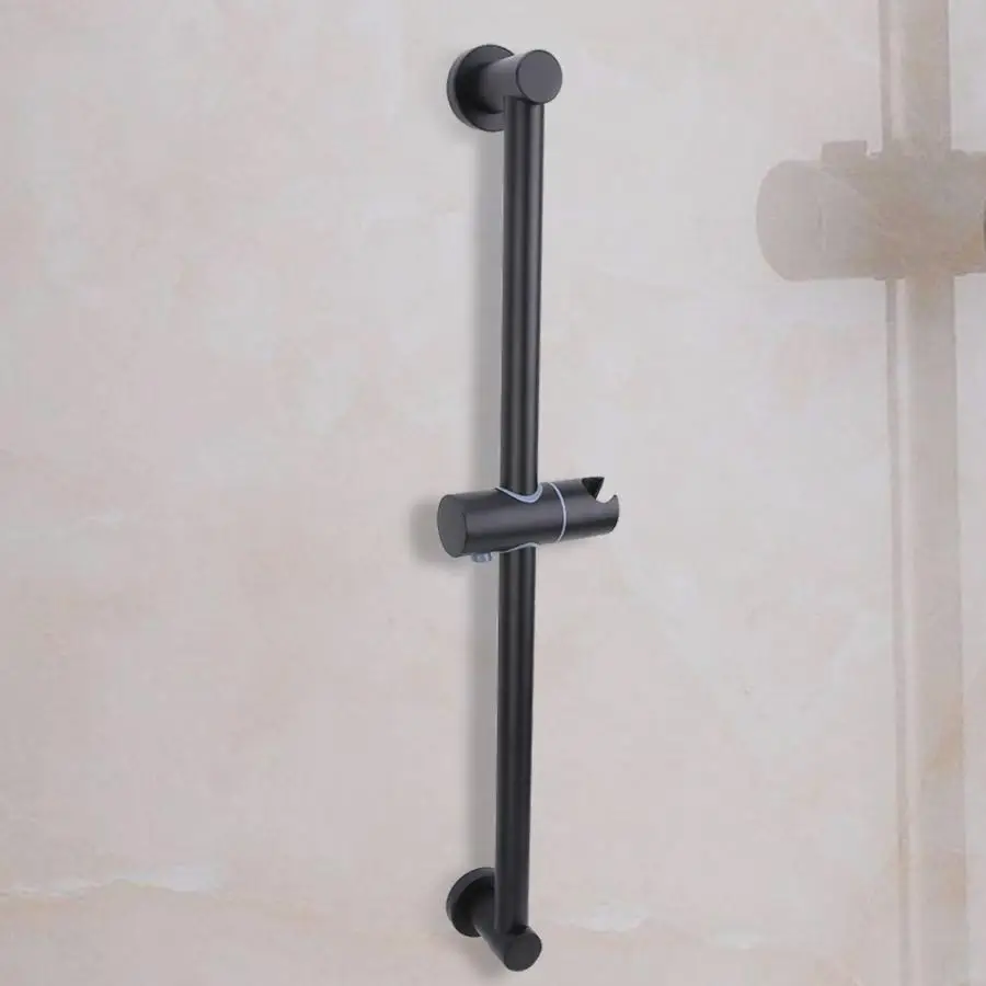 Shower Head Lift No Drilling Space Aluminum Shower Lifter Lifting Rod Shower Head Holder With Screwdriver