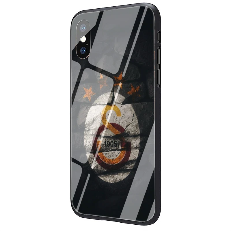 Турция Galatasaray мягкий чехол из закаленного стекла чехол для iPhone 5 5S SE 6 6s 7 8 plus X XR XS 11 pro Max - Цвет: G2