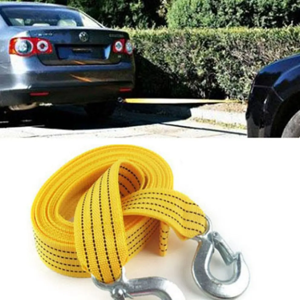 سيارة السيارة الأساسية العالمي الطوارئ حبل قطر سحب حبل مقطورة حزام 3 طن الجر حبل