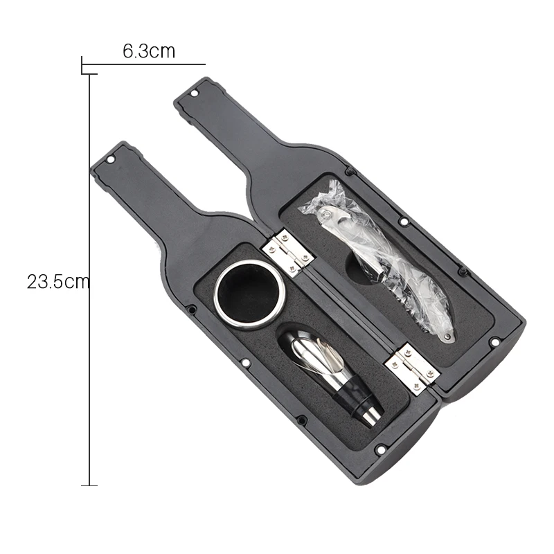 Штопор для винной бутылки и Аксессуары в комплекте Новинка Бутылка-образный держатель идеальный подарок для хозяйки 3-в-1 бутылки вина Инструмент