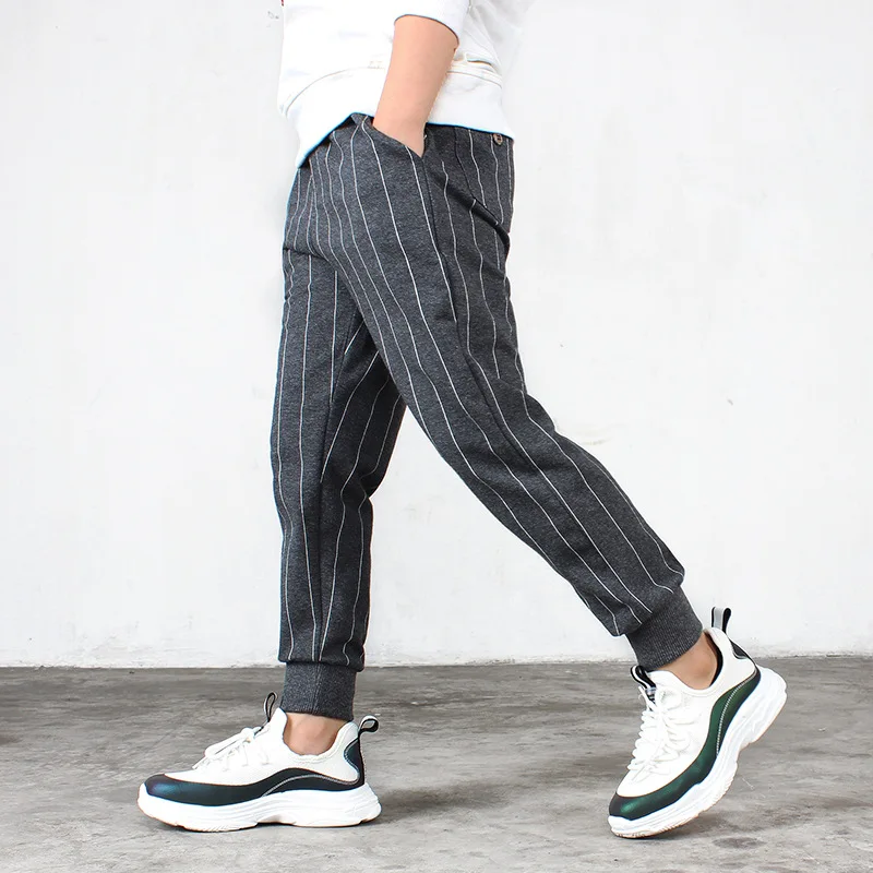 

Panty 2019 spring the new children's wear modis boy's leisure trousers Girls cotton bar knitted children's jeans kids pants