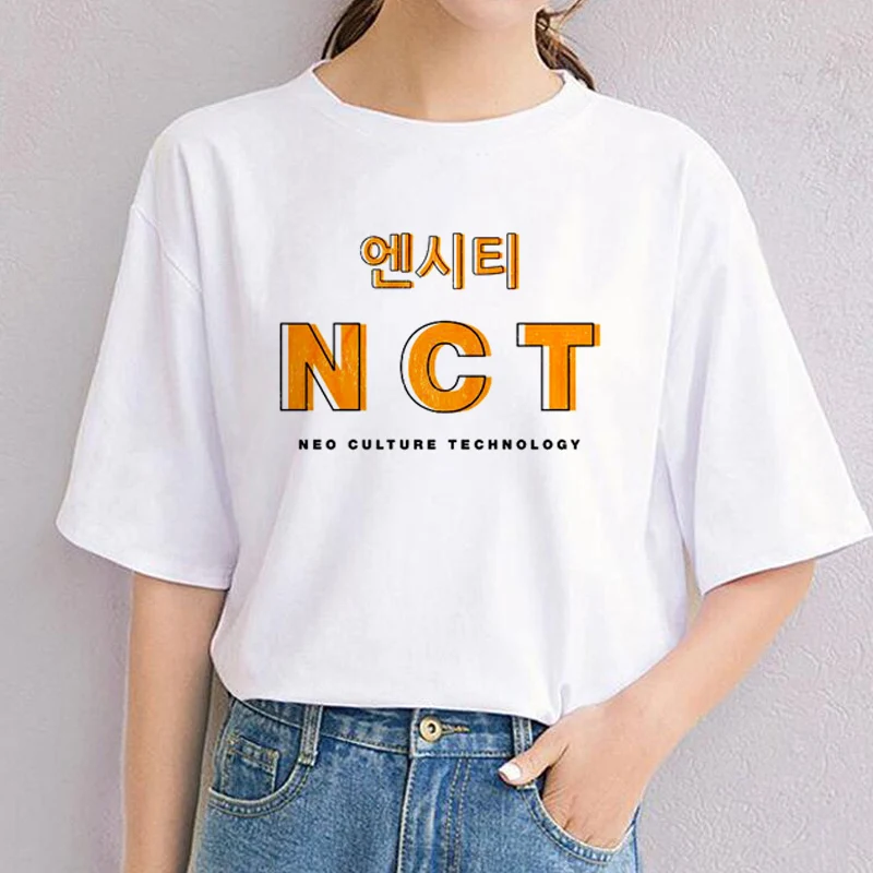 

Korean Style NCT Short-Sleeve Unisex T-Shirt Nct Neo Culture Technology Kpop Tshirt Nctzen Nct127 Dream White T Shirt Clothing