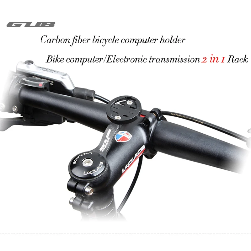 New 15g 3K Carbon Fiber Bicycle Computer Holder Bike Stem Extender Handlebar Computer Cycling Stem Mount For Garmin Bryton GPS