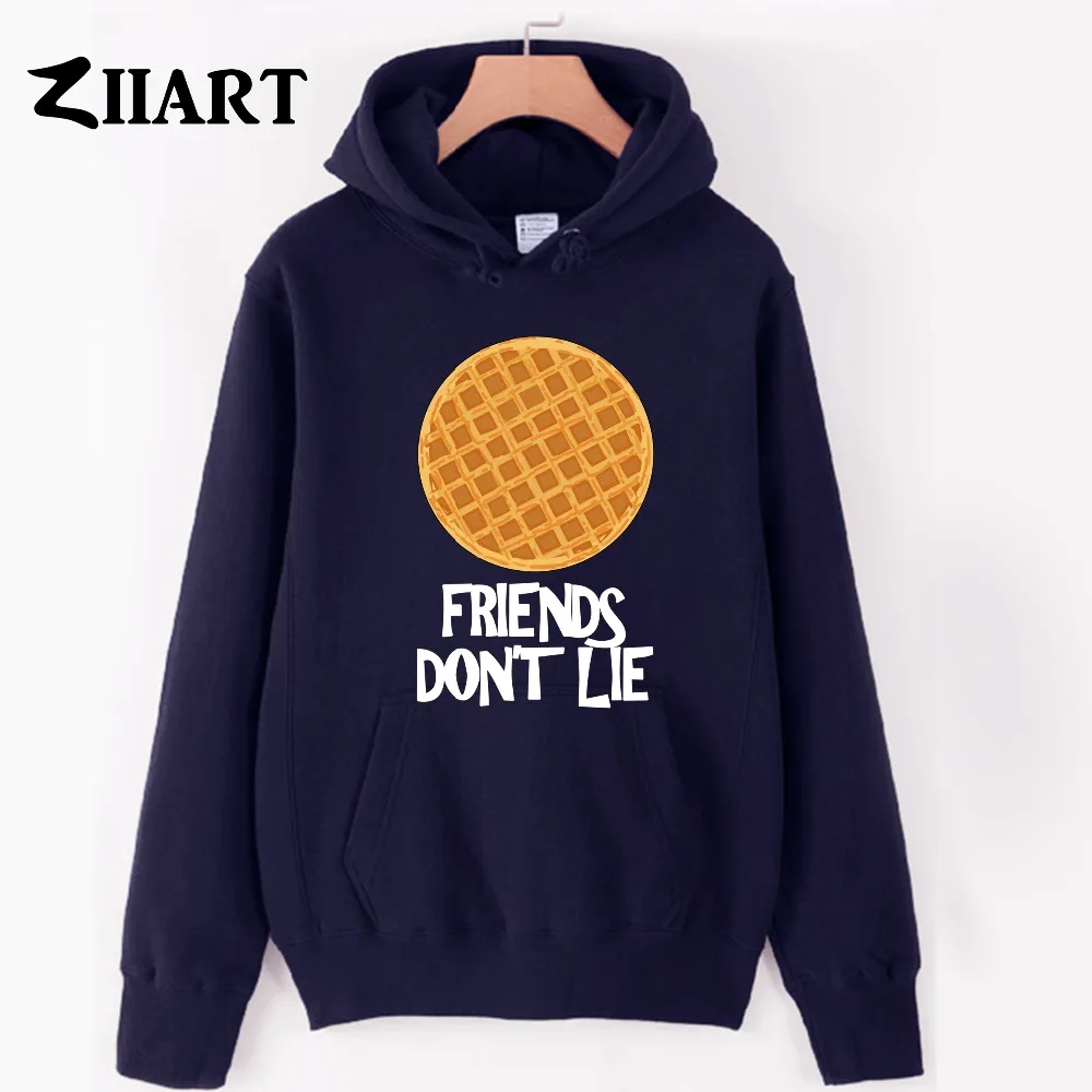 Skup Wafel przyjaciele nie kłamią stranger things Valentine zdobione ciasteczka chłopcy mężczyzna mężczyzna jesień zima bluzy z polaru