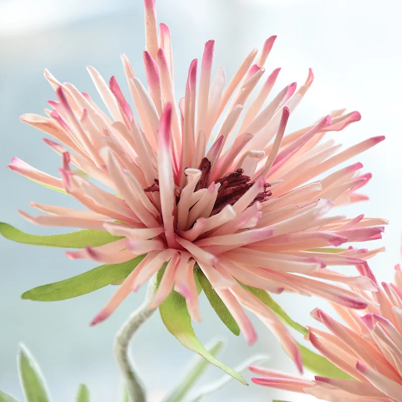 

72CM 3 branches chrysanthemum silk daisy artificial decorative floor flower home hotel decoration
