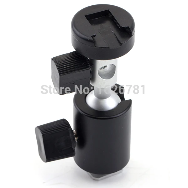 Swivel Flash Bracket Ball Head Mount Shoe with Umbrella Holder- Tripod
