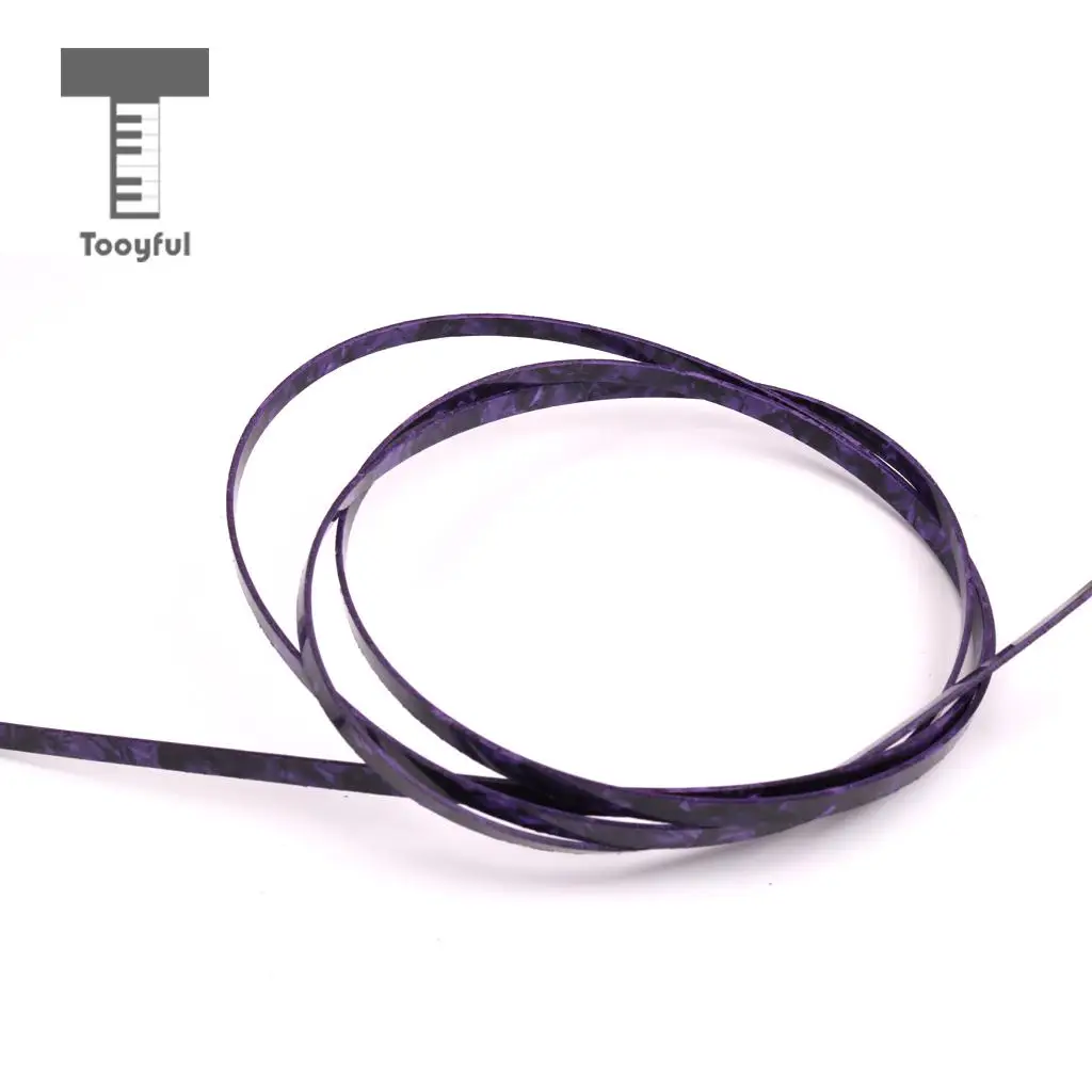 Tooyful Purple Celluloid Guitar Binding Purfling Strip for Luthiers 1620x6x1.5mm