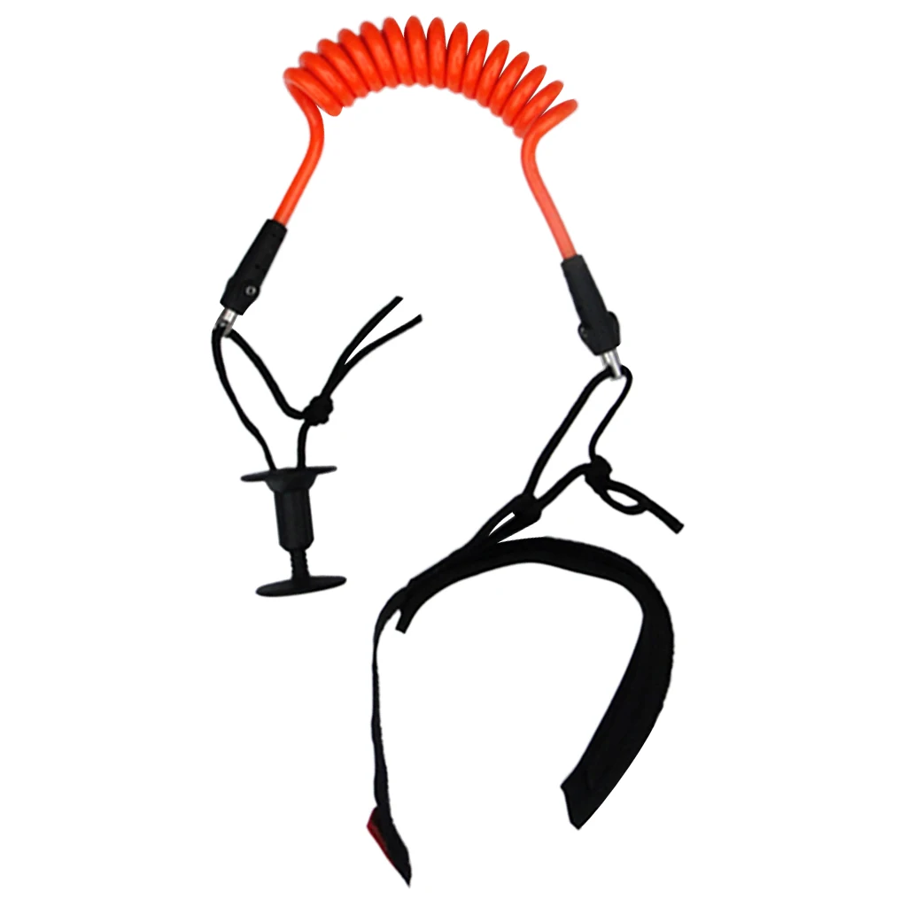 Strong Orange 5.5mm Coiled Bodyboard Wrist Leash SUP Leash 1.5m for Surf Board Paddle Body Board Bodyboarding