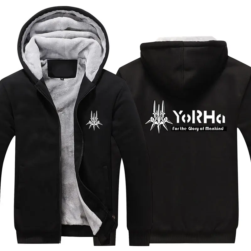 Fans Wear Unisex Winter Hoodie with Pocket Nier: Automata Casual Coat Movie Cosplay Costume Hoodies Fans Wear Unisex Winter Hoodie with Pocket Nier: Automata Casual Coat Movie Cosplay Costume Hoodies