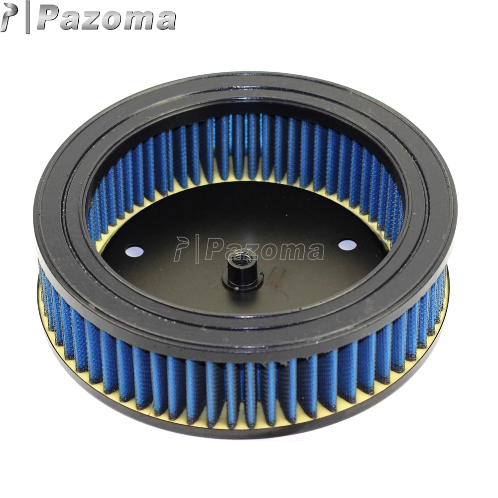 Washable Reusable Blue Air Filter Motorcycle Motor Air Cleaner for