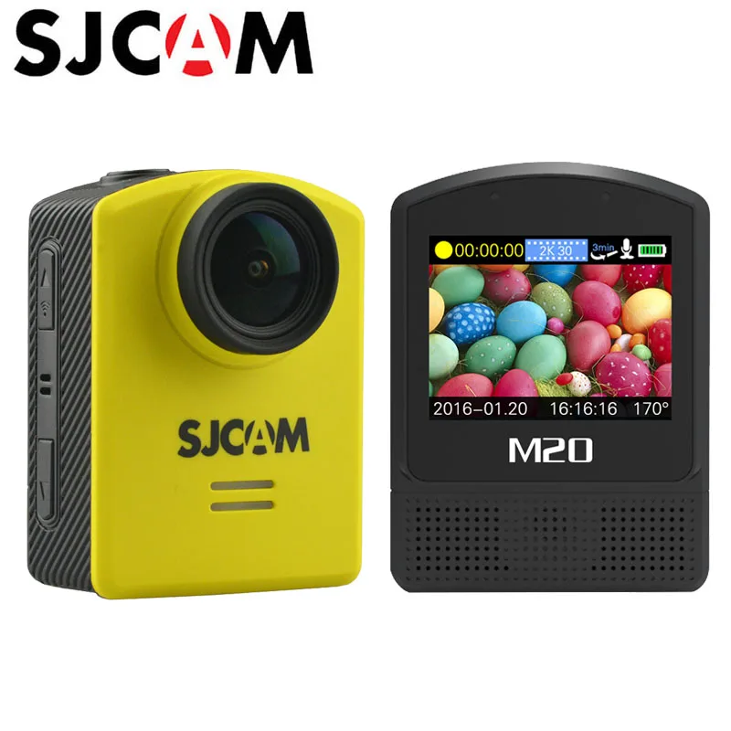 Действие Камера SJCAM M20 шлем для Sports DV GYRO Mini Водонепроницаемый 4 К 24fps 2 30fps NTK96660 16MP с