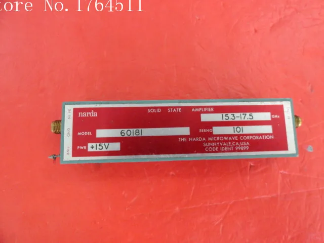 

[BELLA] NARDA 60181 15.3-17.5GHz amplifier Pout:70dBm 15V SMA
